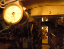 One of the two engine room telegraphs. 